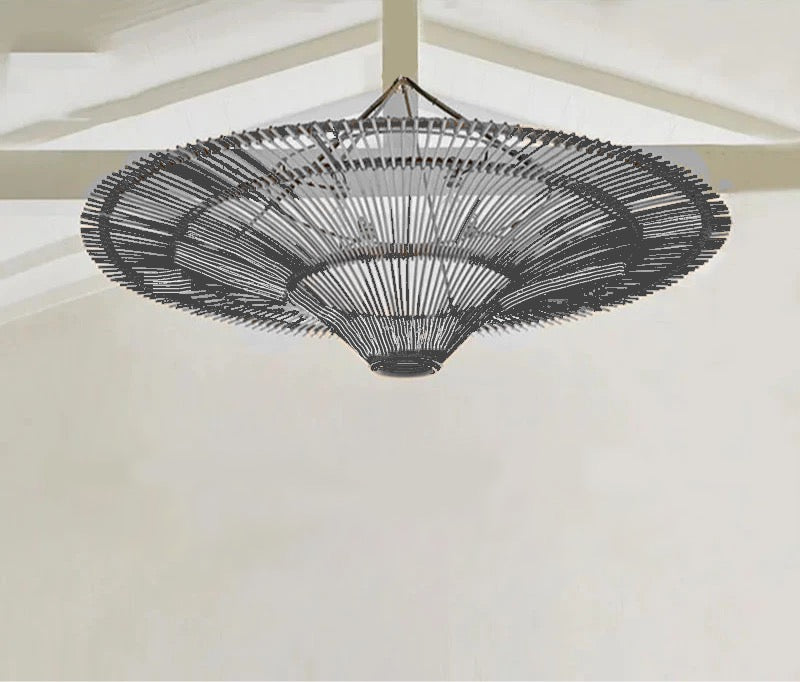 Handwoven Rattan Ceiling Light