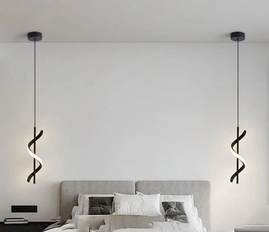 Modern Spiral LED Pendant Light