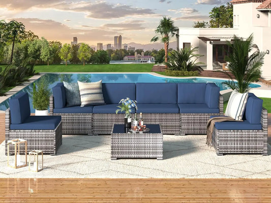 7pcs Outdoor Patio Furniture Set - KozyTrends