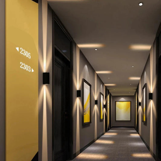 Modern Aluminum Up & Down Outdoor Wall Sconce