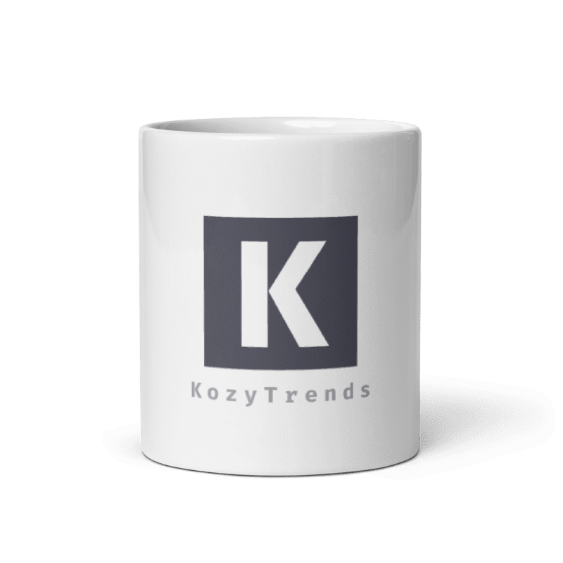 KozyTrends White Glossy Mug
