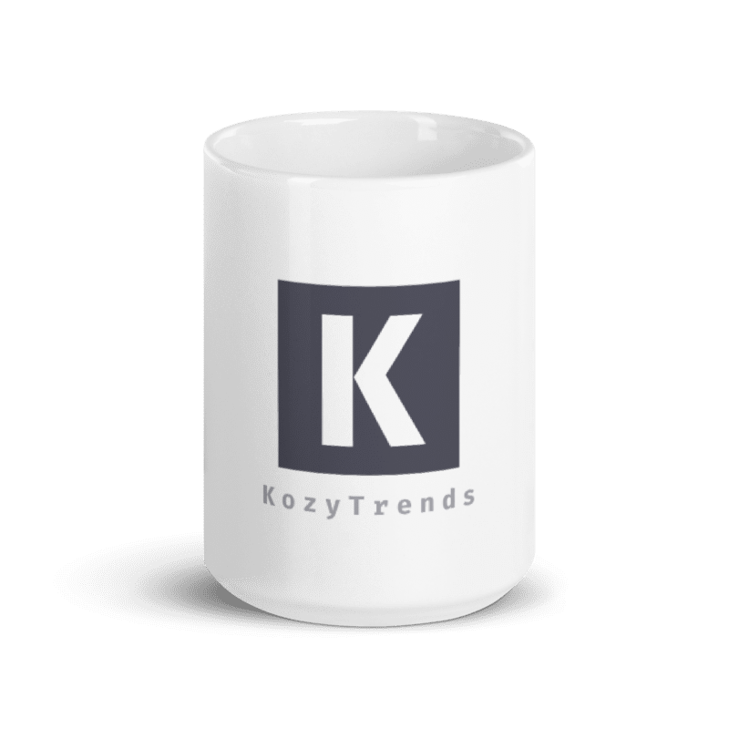 KozyTrends White Glossy Mug