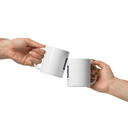 KozyTrends White Glossy Mug
