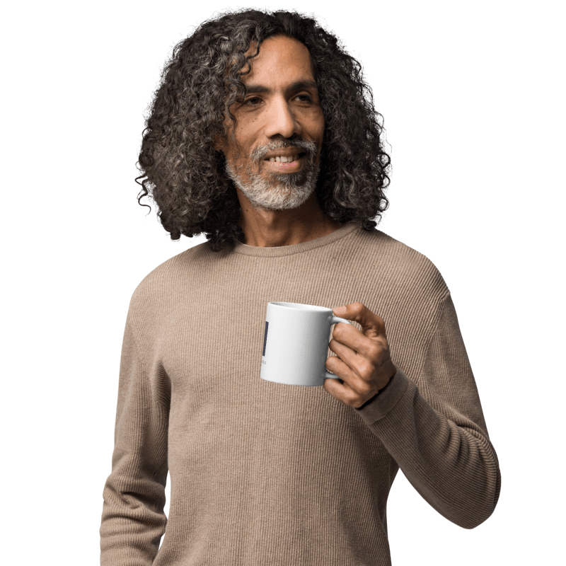 KozyTrends White Glossy Mug