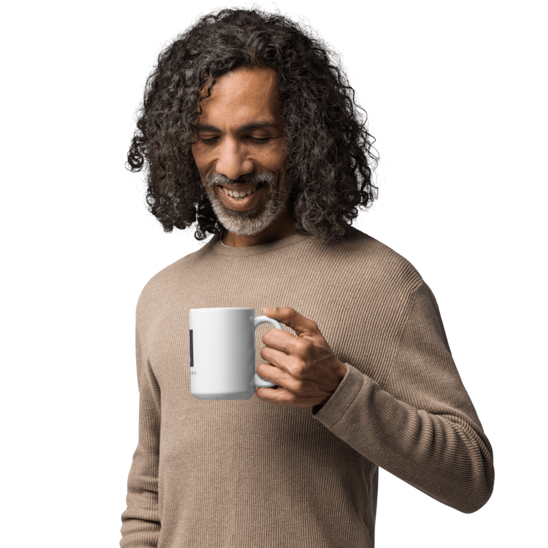 KozyTrends White Glossy Mug