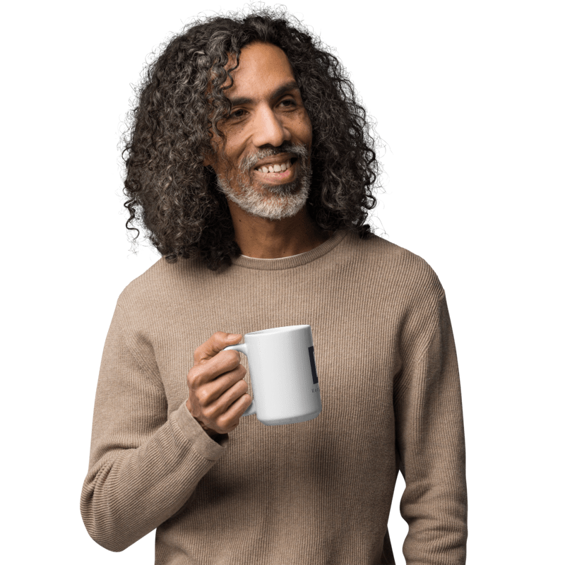 KozyTrends White Glossy Mug