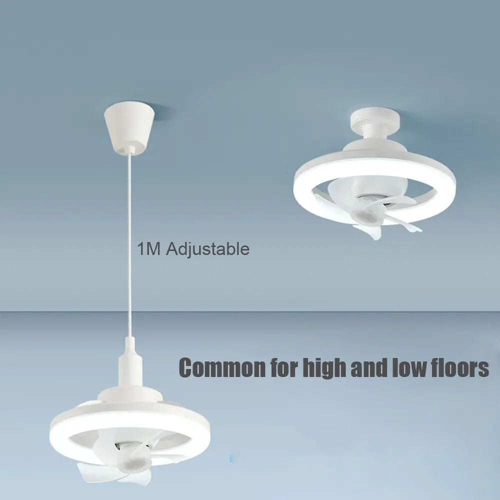LED Swing Head Fan Light - KozyTrends