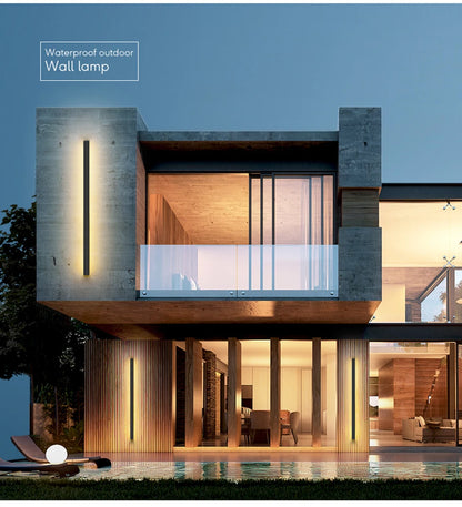 Modern LED Outdoor Wall Light | Waterproof IP65 Entry & Garage Lamp