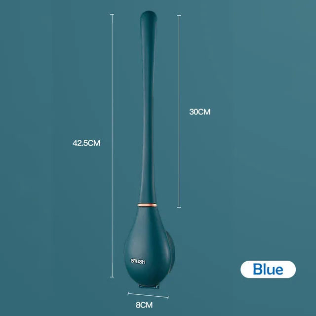 Wall-Mounted Silicone Toilet Brushes With Holder Set - KozyTrends