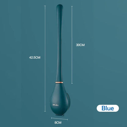 Wall-Mounted Silicone Toilet Brushes With Holder Set - KozyTrends
