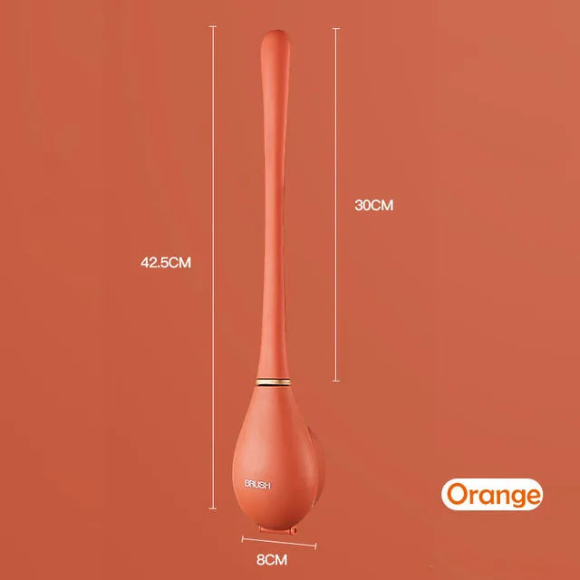 Wall-Mounted Silicone Toilet Brushes With Holder Set - KozyTrends
