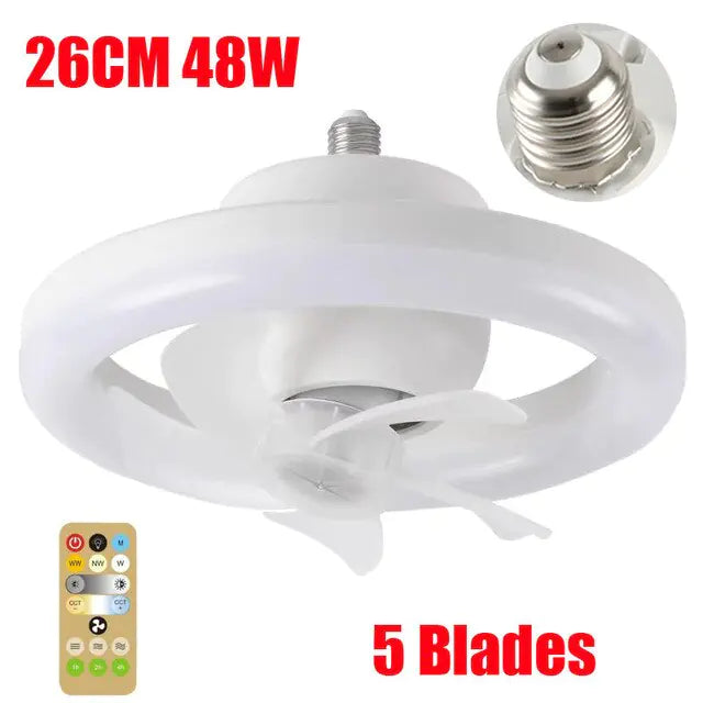LED Swing Head Fan Light - KozyTrends