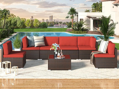7pcs Outdoor Patio Furniture Set - KozyTrends