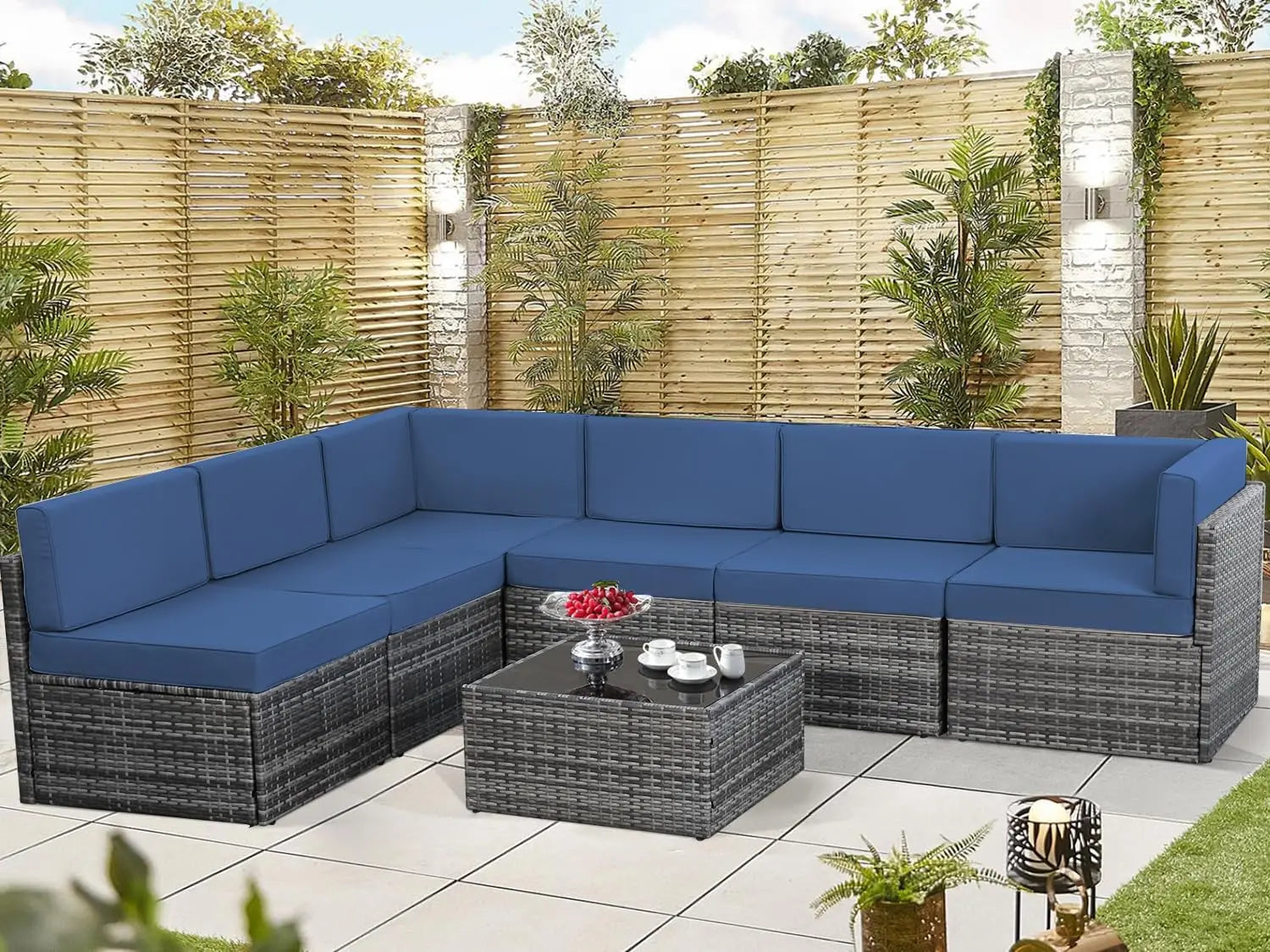 7pcs Outdoor Patio Furniture Set - KozyTrends