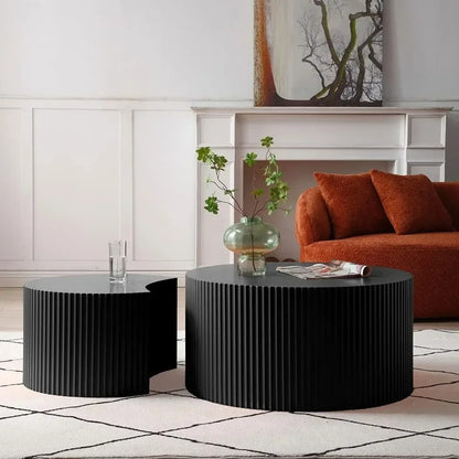 Modern Round Nesting Coffee Table Set