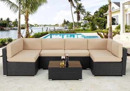 7pcs Outdoor Patio Furniture Set - KozyTrends