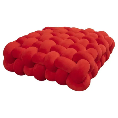 Decorative Hand-Made Knotted Square Plush Pillows - KozyTrends