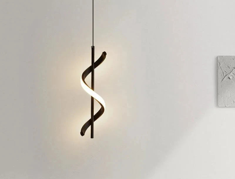 Modern Spiral LED Pendant Light
