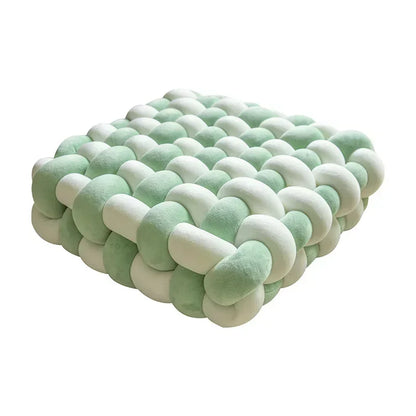 Decorative Hand-Made Knotted Square Plush Pillows - KozyTrends