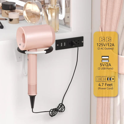 Makeup Vanity Desk with LED Mirror - KozyTrends