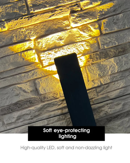 Outdoor Waterproof LED Wall Lamp - black