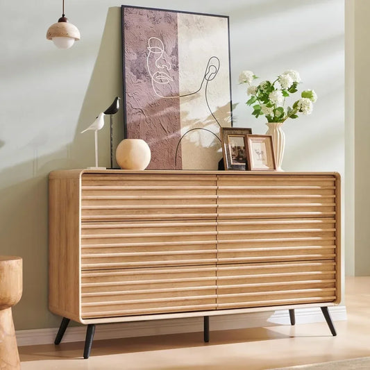 Mid-Century Modern 6-Drawer Dresser