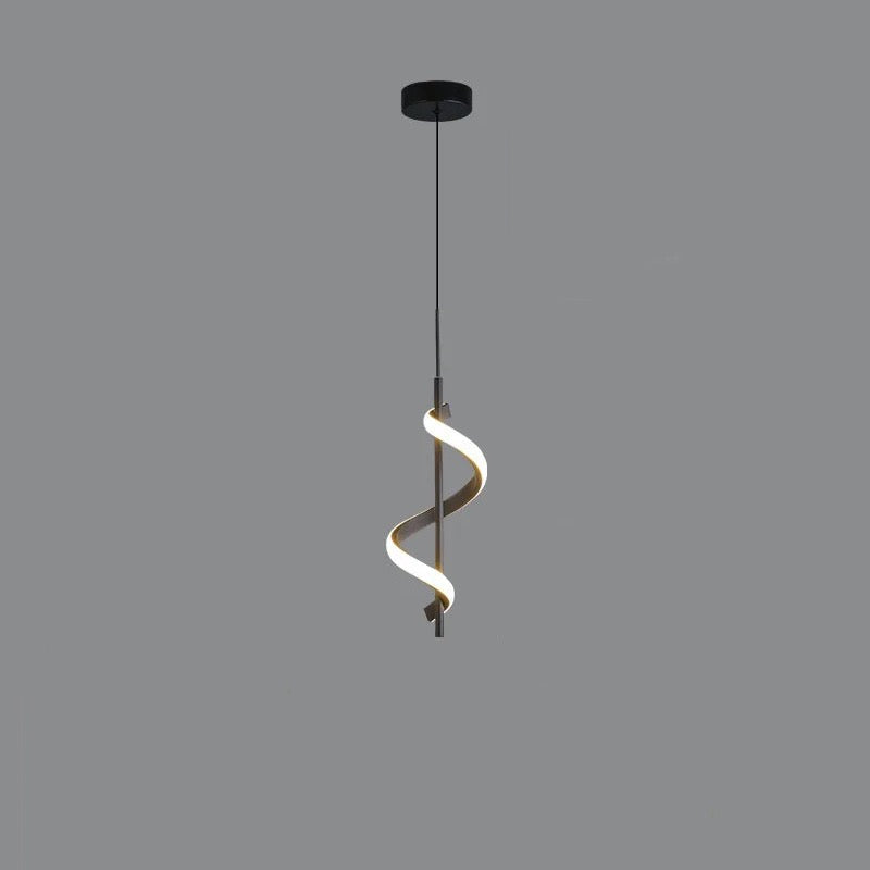 Modern Spiral LED Pendant Light