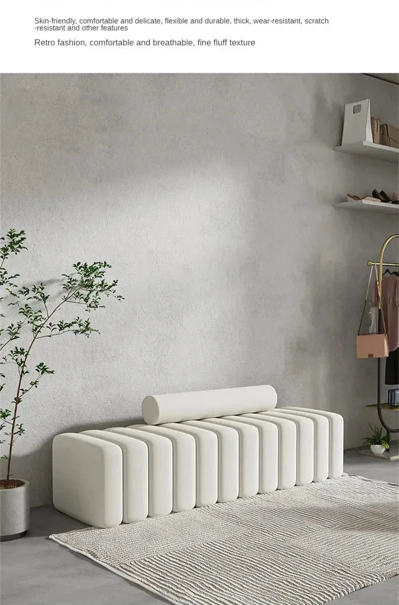Modern Minimalist Sculptural Ottoman