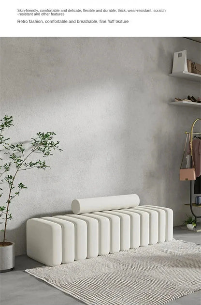 Modern Minimalist Sculptural Ottoman