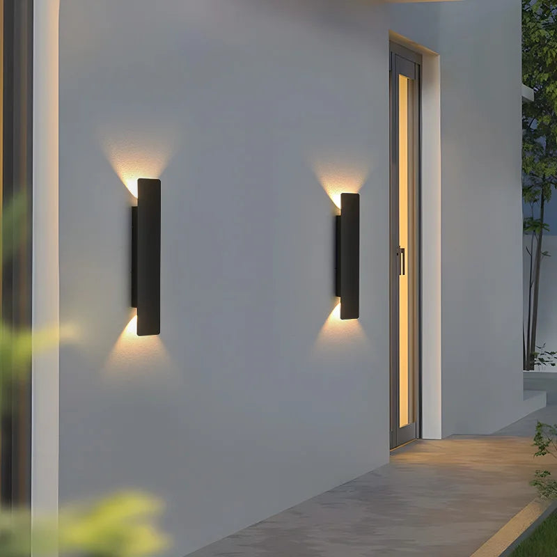 Outdoor Waterproof LED Wall Lamp - different angle