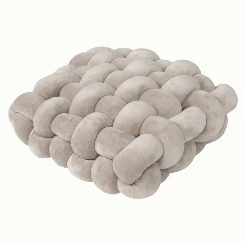 Decorative Hand-Made Knotted Square Plush Pillows - KozyTrends