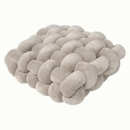 Decorative Hand-Made Knotted Square Plush Pillows - KozyTrends