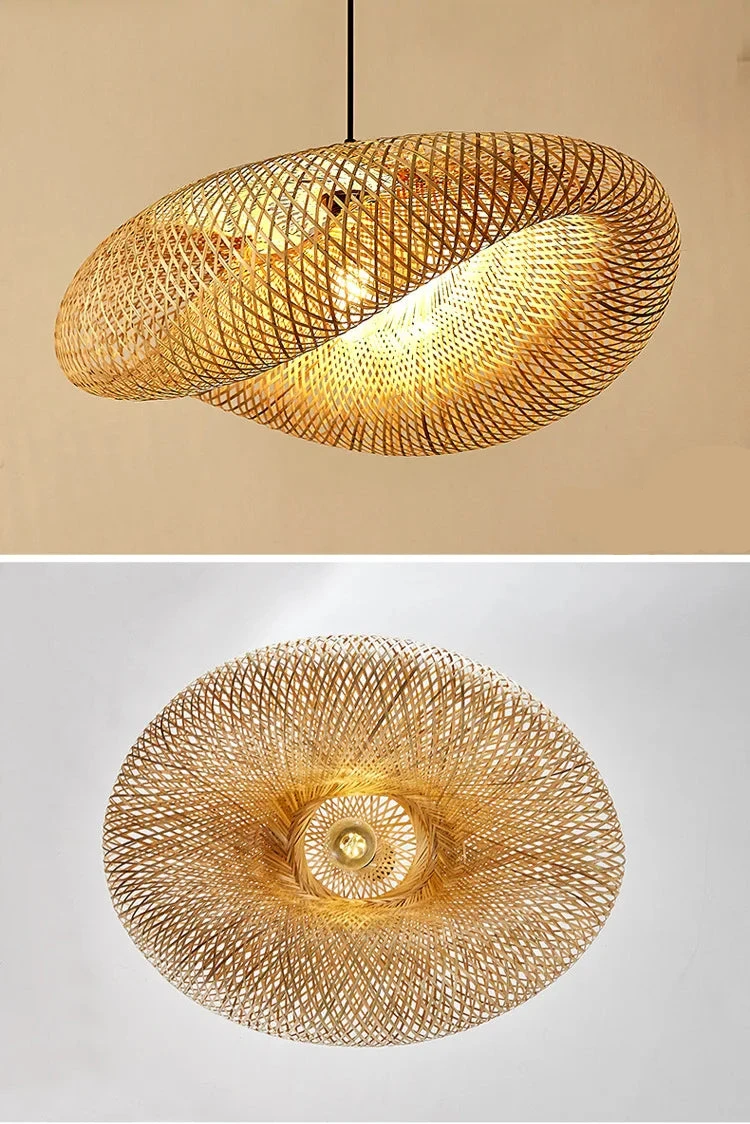 Handwoven Bamboo Pendant Light