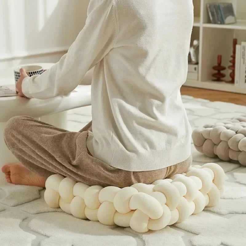 Decorative Hand-Made Knotted Square Plush Pillows - KozyTrends