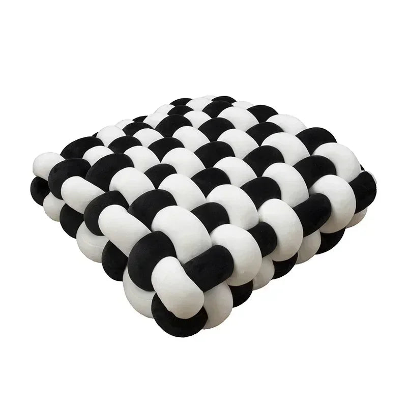 Decorative Hand-Made Knotted Square Plush Pillows - KozyTrends