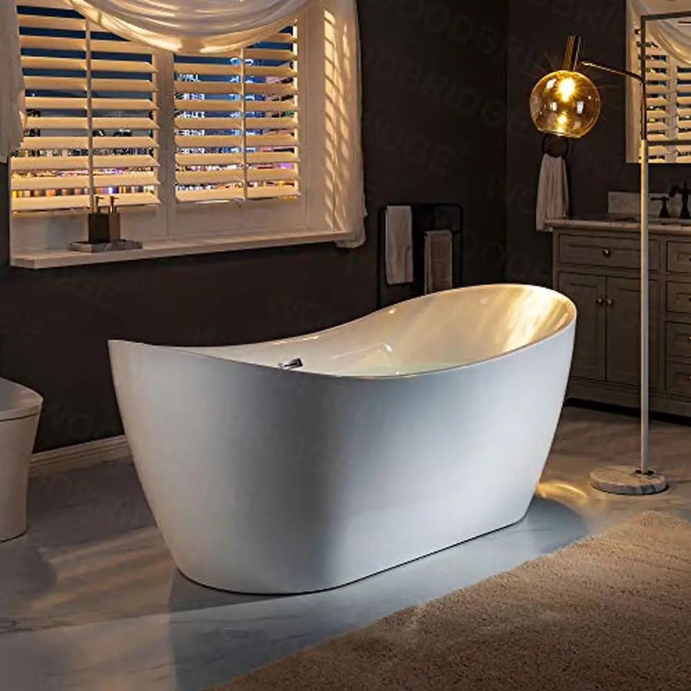 71" Modern Freestanding Acrylic Bathtub