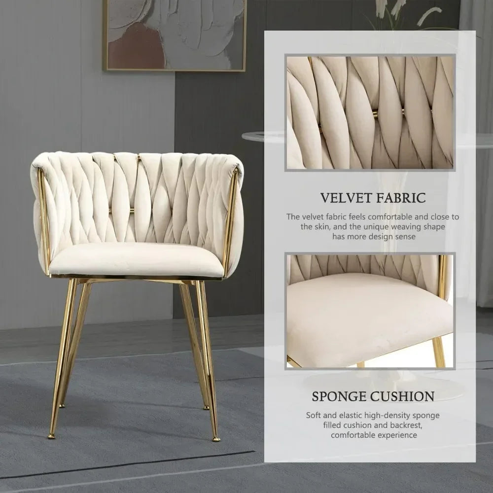 Modern Velvet Tufted Dining Chairs