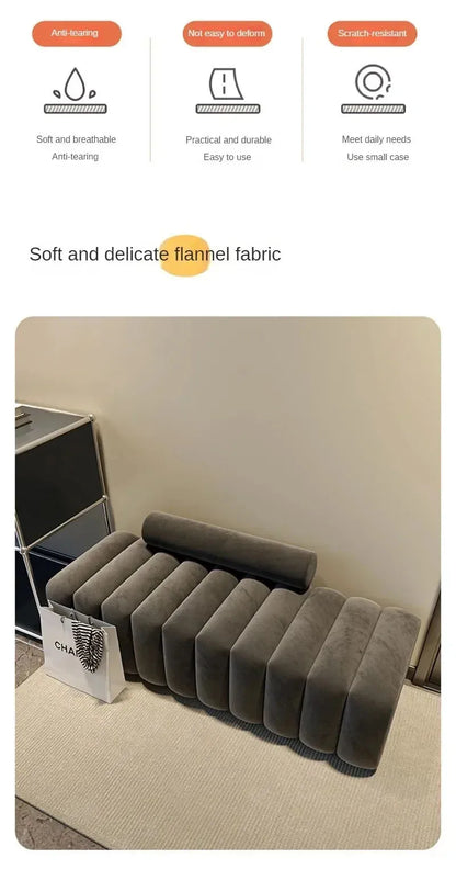 Modern Minimalist Sculptural Ottoman