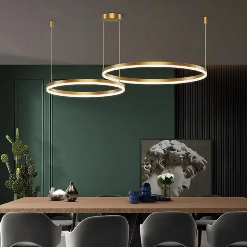 LuxAura LED Ring Chandelier
