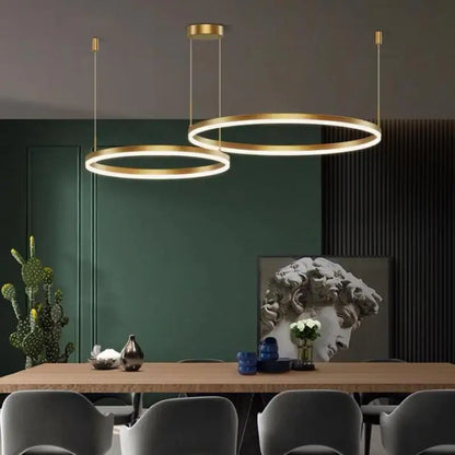 LuxAura LED Ring Chandelier