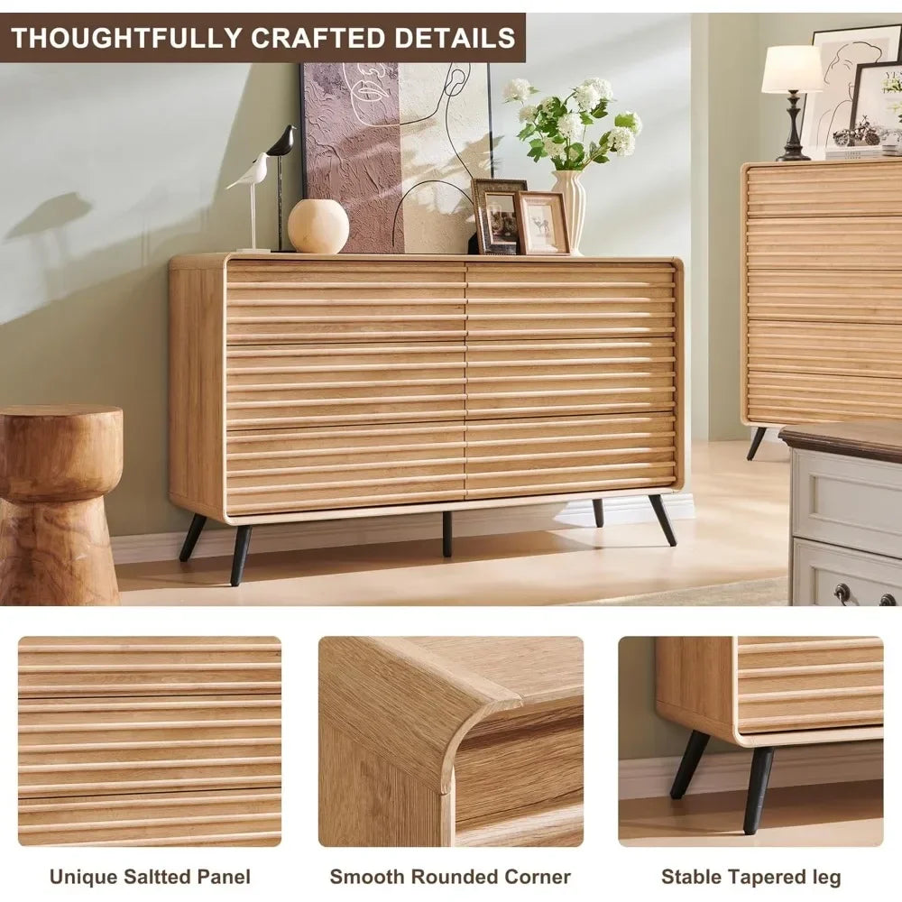 Mid-Century Modern 6-Drawer Dresser - design