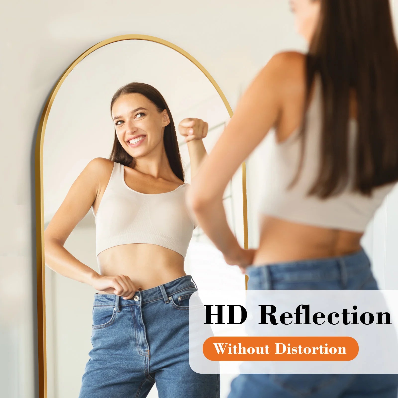 JHK Full Body Floor Mirror 59"x16" - KozyTrends