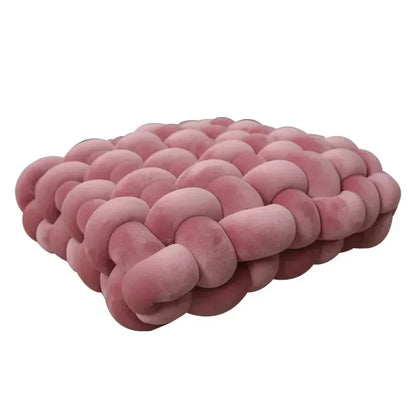Decorative Hand-Made Knotted Square Plush Pillows - KozyTrends