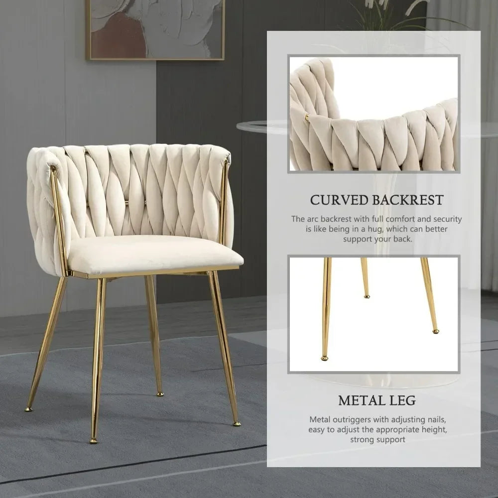Modern Velvet Tufted Dining Chairs
