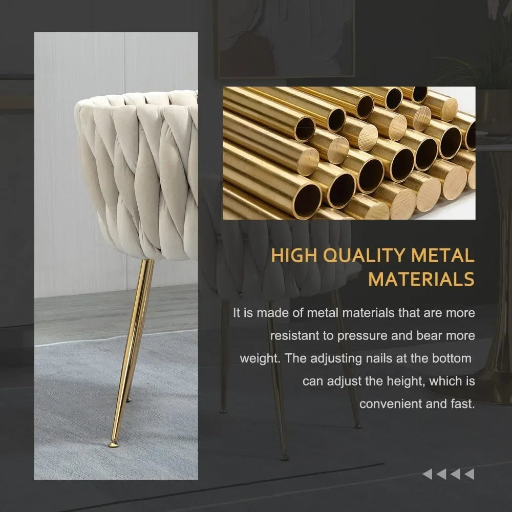 Modern Velvet Tufted Dining Chairs