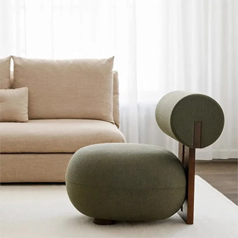 Modern Nordic Velvet Lounge Chair - green