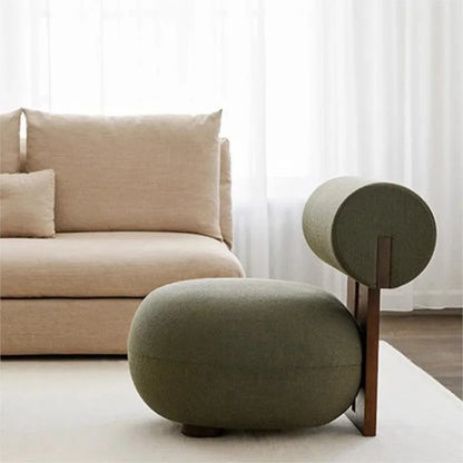 Modern Nordic Velvet Lounge Chair - green