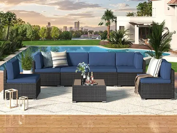 7pcs Outdoor Patio Furniture Set - KozyTrends