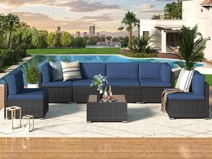 7pcs Outdoor Patio Furniture Set - KozyTrends