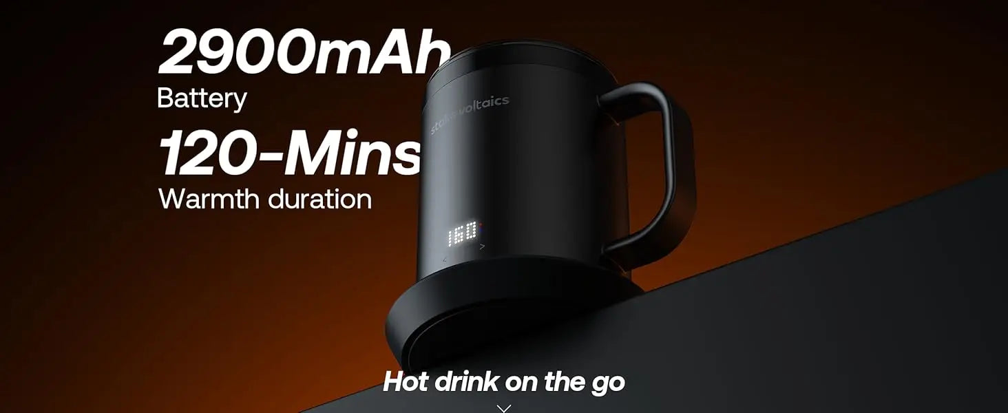 Smart Self-Heating, Temperature Controlled Coffee Mug